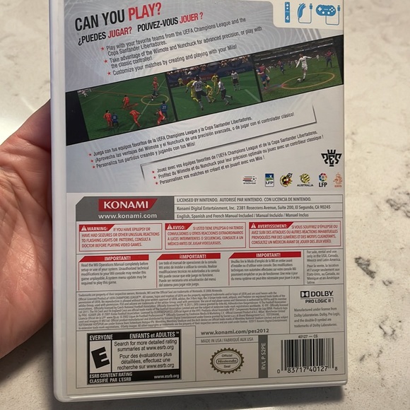 Wii PES 2012 soccer video game - Picture 4 of 4